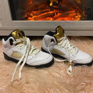 Air Jordan 5 “Olympic Gold Medal” size 5.5y